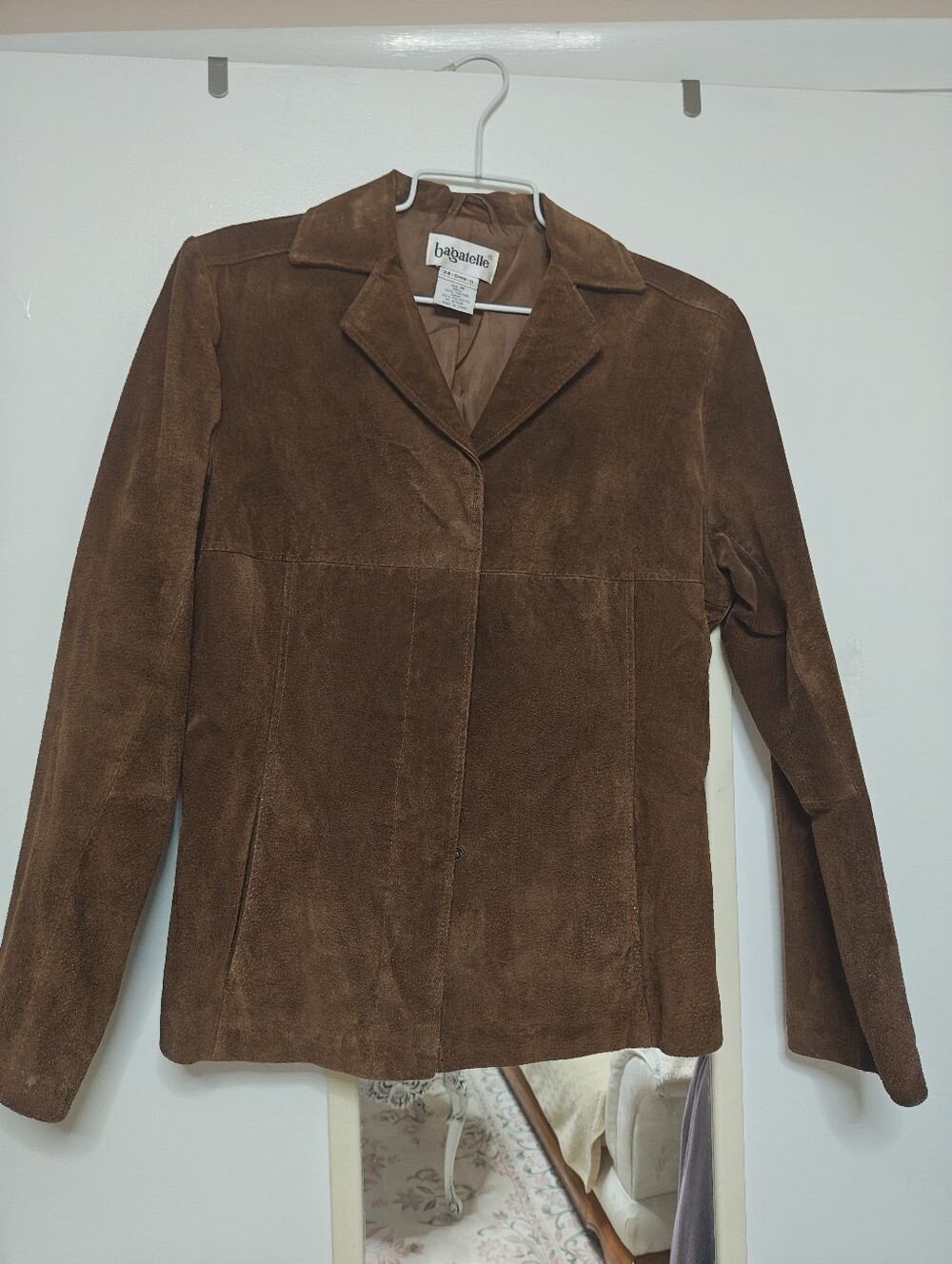 bagatelle Brown genuine Suede Tailored Jacket